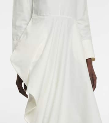Vestido midi Holly de popelín de algodón | Deveaux New York