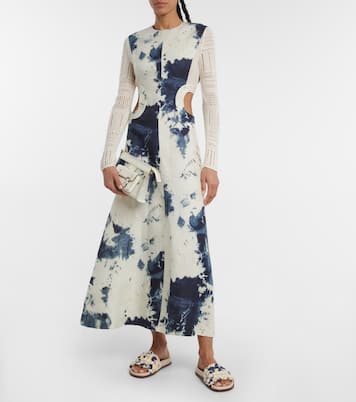 Clutch Edith in lino tie-dye | Chloé