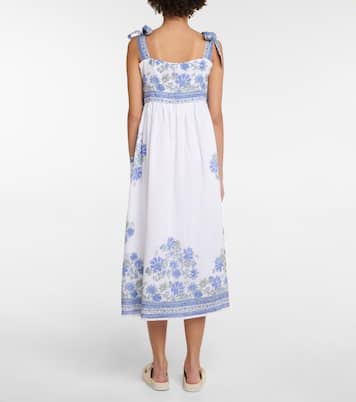 Bedrucktes Midikleid aus Baumwolle | Juliet Dunn