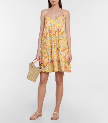 Floral cotton minidress | Velvet