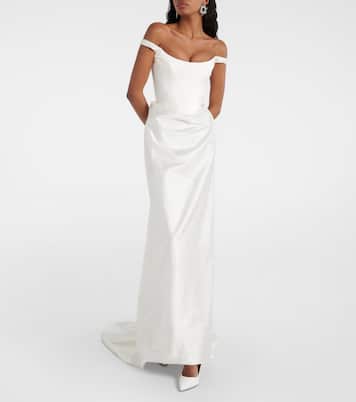Bridal - Abito lungo Camille in raso | Vivienne Westwood