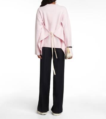 Jersey en punto acanalado de lana | Jil Sander