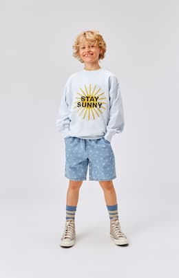 Avart printed denim shorts | Molo