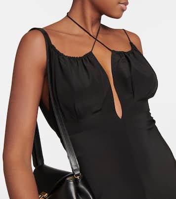 Halterneck silk maxi dress | Toteme