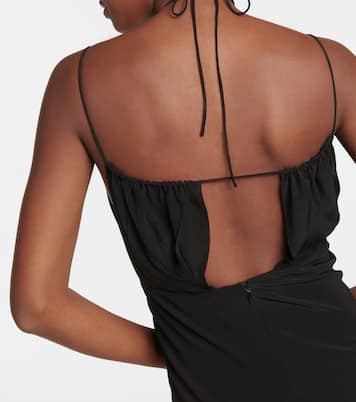 Halterneck silk maxi dress | Toteme