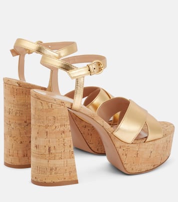 Sandali Bebe in pelle con plateau | Gianvito Rossi
