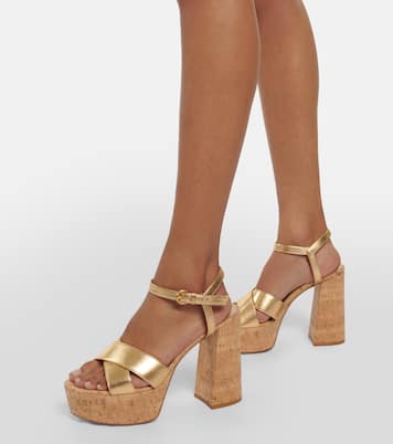 Sandali Bebe in pelle con plateau | Gianvito Rossi