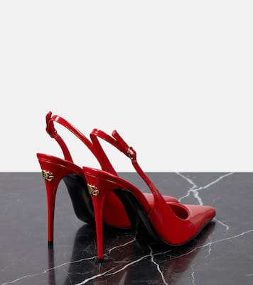 DG patent leather slingback pumps | Dolce&Gabbana