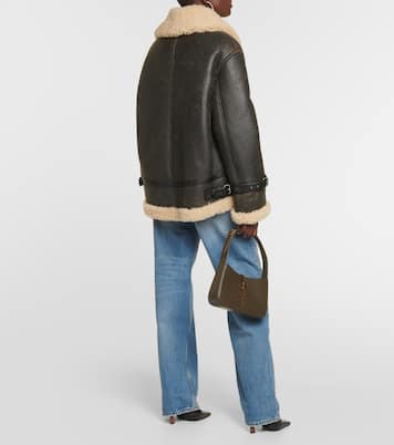 Lederjacke mit Shearling | Saint Laurent