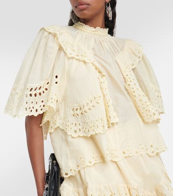 Top Katia de algodón con bordado inglés | Marant Etoile