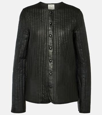 Reversible leather quilted jacket  | Toteme