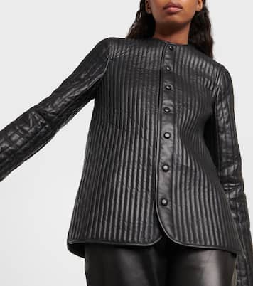 Reversible leather quilted jacket  | Toteme
