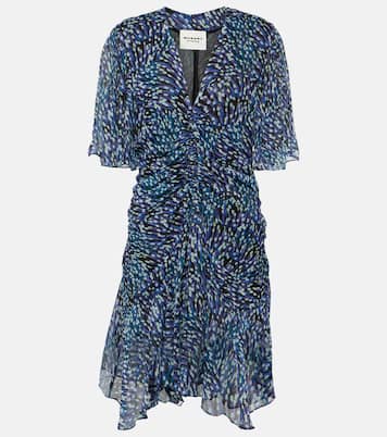 Vivienne leopard-print ruched minidress | Marant Etoile