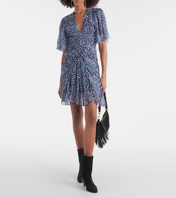 Vivienne leopard-print ruched minidress | Marant Etoile