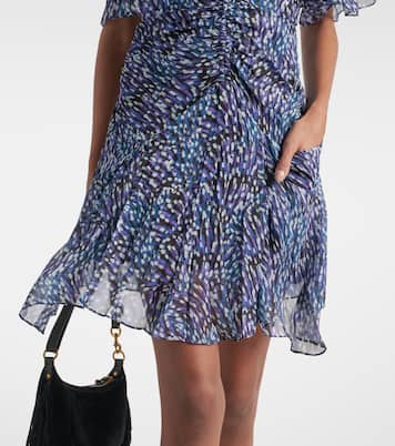 Vivienne leopard-print ruched minidress | Marant Etoile