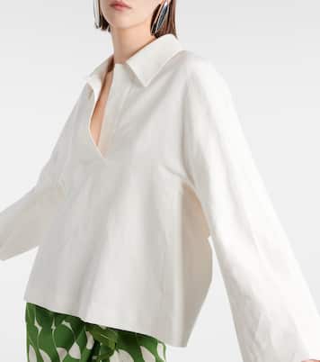 Top in misto cotone e lino | Dries Van Noten