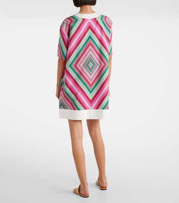 Vestido corto Rhombus 75 de algodón con VGold  | Valentino