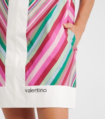Vestido corto Rhombus 75 de algodón con VGold  | Valentino