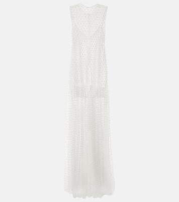 Robe aus Mesh mit Kristallen | Norma Kamali