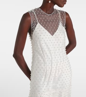 Robe aus Mesh mit Kristallen | Norma Kamali