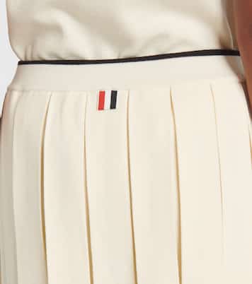 Minifalda en mezcla de lana plisada | Thom Browne