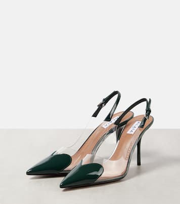 Escarpins Le Cœur 90 en cuir verni et PU | Alaïa
