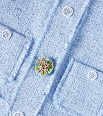Chaqueta de mezcla de algodón de tweed | Dolce&Gabbana Kids