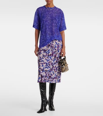Sac à bandoulière en satin à sequins | Dries Van Noten