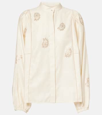 Blusa Caladio in raso di cotone | Max Mara