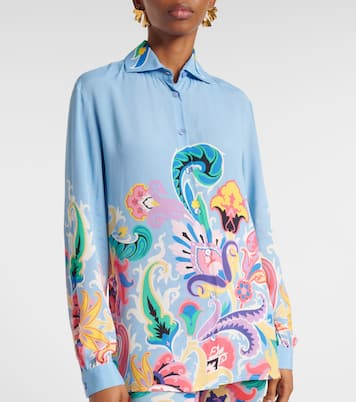 Camicia in raso con stampa | Etro