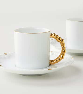 Haas Mojave set of 6 espresso cups and saucers | L'Objet