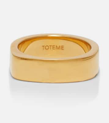 Signature18kt gold-plated ring | Toteme