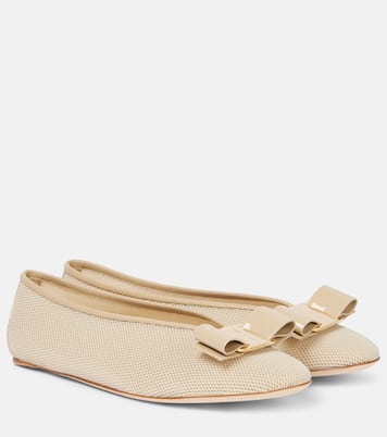 Ballerinas Vanna mit Leder | Ferragamo