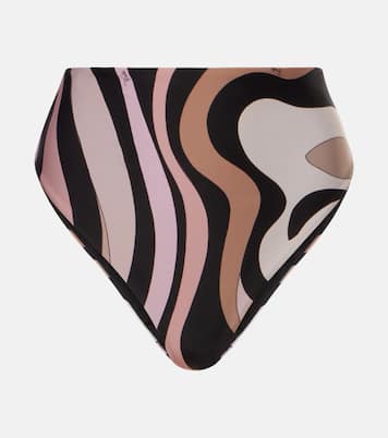 Slip bikini Marmo a vita alta  | Pucci