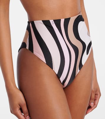 Slip bikini Marmo a vita alta  | Pucci
