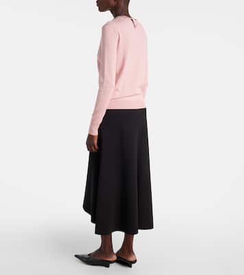 Pull en soie et coton à ornements | Carolina Herrera