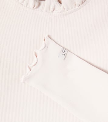 Milah ruffled cotton-blend T-shirt | Donsje