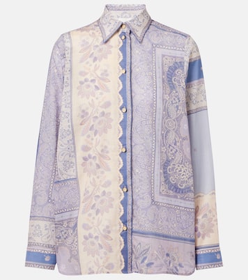 Camisa Lucky de algodón estampada | Zimmermann