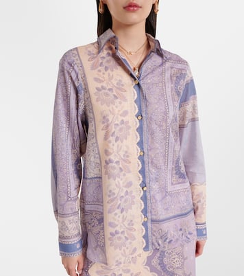 Camisa Lucky de algodón estampada | Zimmermann
