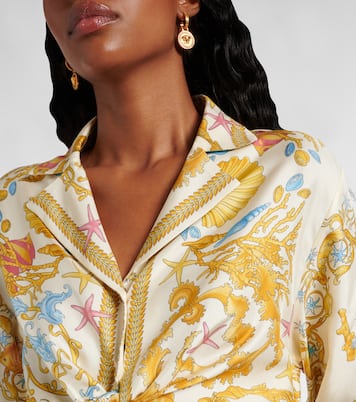 Underwater Barocco crop top | Versace