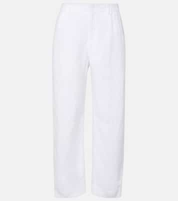 Taylor linen straight pants | Velvet