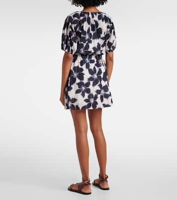 Hazel floral cotton voile minidress | Velvet
