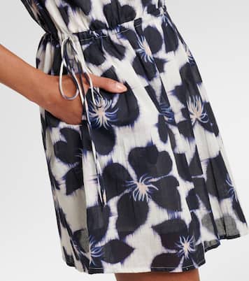 Hazel floral cotton voile minidress | Velvet