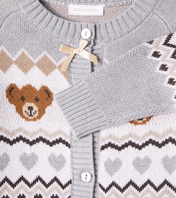 Cardigan aus Jacquard-Strick | Monnalisa