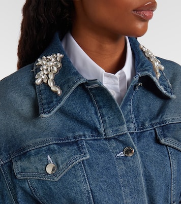 Turbo embellished denim jacket | Simone Rocha