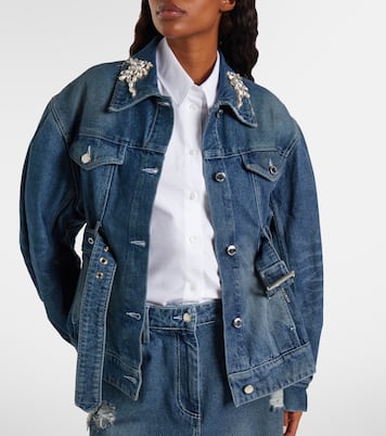 Turbo embellished denim jacket | Simone Rocha