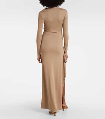 Mineral Stone embellished jersey maxi dress | Christopher Esber