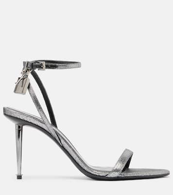 Sandalen Padlock 85 aus Metallic-Leder | Tom Ford