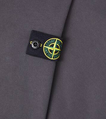 Compass cotton jersey hoodie | Stone Island Junior