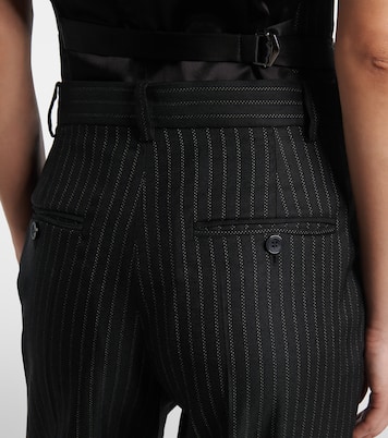 Noanda pinstriped wool-blend straight pants | Isabel Marant